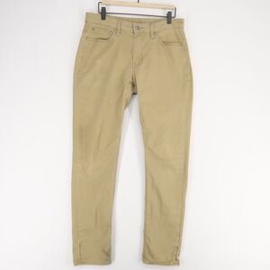 Levis 511 Commuter Pants Mens 33x34 Tan Slim Fit Stretch Khaki Five Pocket